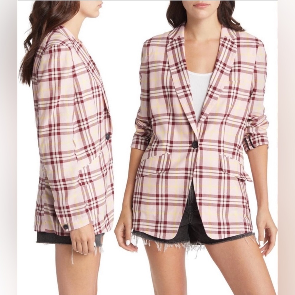 EUC RAG & BONE Margot Cotton Plaid Blazer Jacket